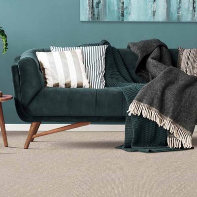 carpet in a green living room